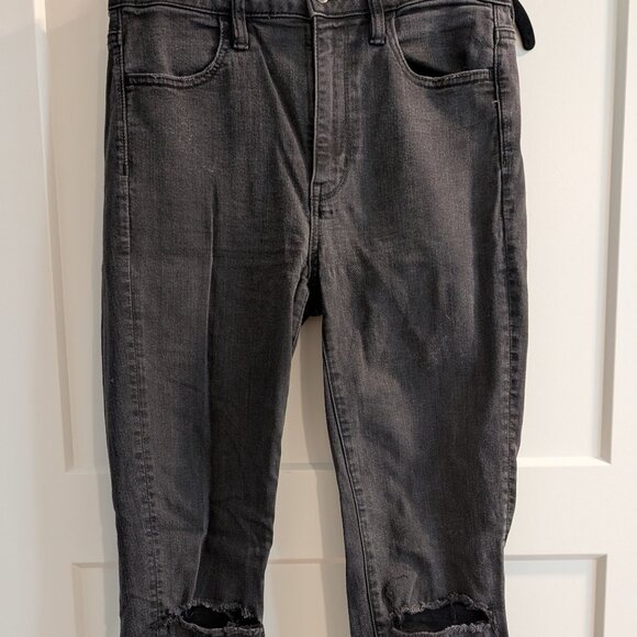 American Eagle Black High Rise Skinny Jeans - Picture 1 of 7